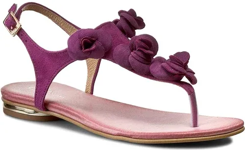 Sandále R.POLAŃSKI - 0830 Fuksja Zamsz